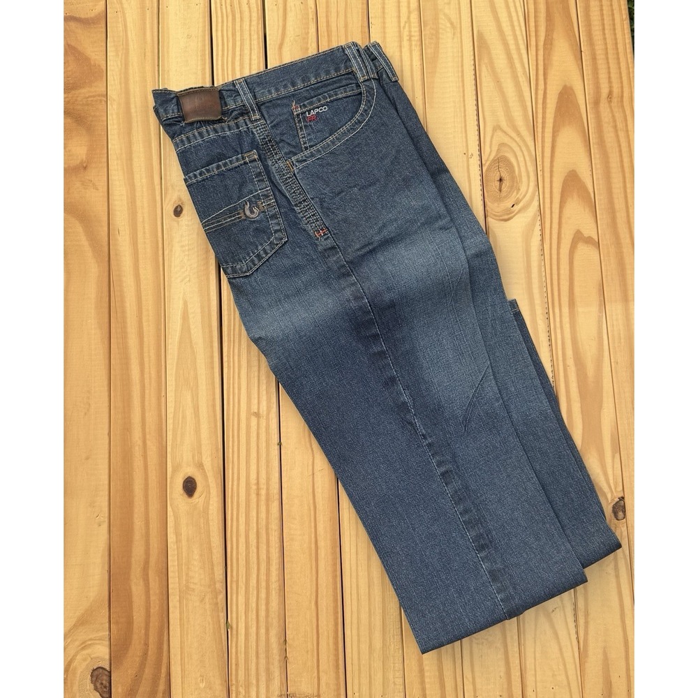 LAPCO FR Fire Resistant Jeans Mens 30x34 Straight Leg Denim P INDM10 Modern Fit
